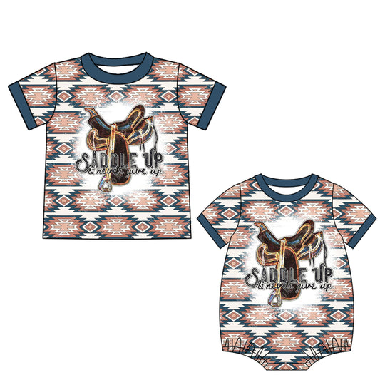 25.5.28 custom each style moq 5eta 4-6week Sibling Sister baby boy short sleeve rompers and top match family design