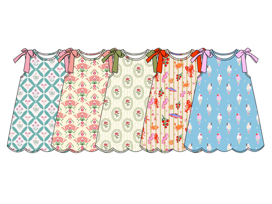 4.11 Custom moq 5 mix size Sibling Baby Girl's Flowers Sleeveless Dress Cute Clothing for Infants