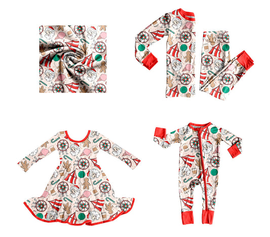 25.8.22 custom each style moq 5eta 4-6week Sibling Sisters Christmas baby girl long sleeve pants sets and dress and rompers match family design