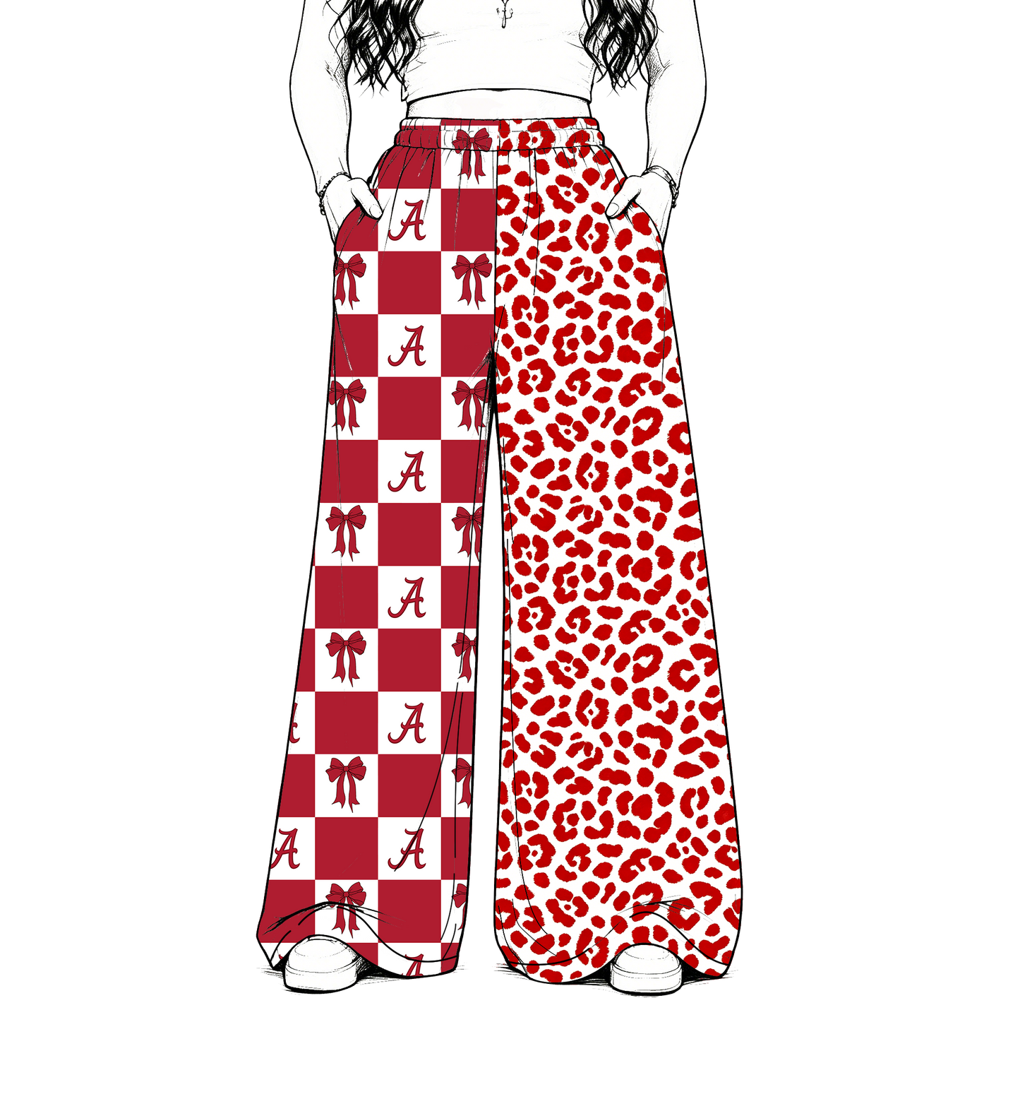 custom moq 5 mix size MSD072502 Baby Kids Team Letter Print Leopard Checked Patchwork Pants Casual Bottom