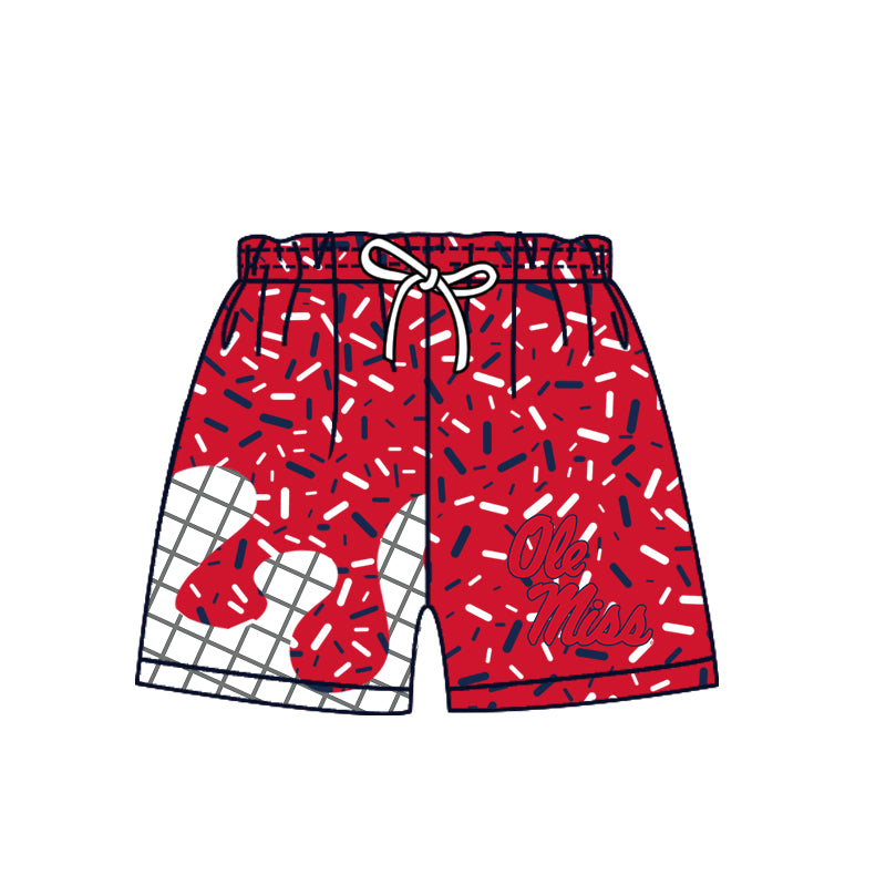 Custom moq 5 mix size milk silk summer teams Baby Camo Hooded Short Sleeve Top and Shorts Set Ice Cream Drips Red Hooded Top with Matching Shorts