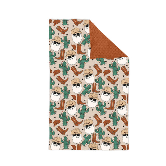 7.19 custom each style moq 5 eta 4-6week baby blanket boots catcus brown blanket design
