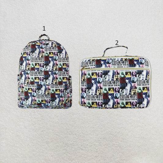 RTS NO MOQ Sibling Bags Cute Clothes Kids Print Backpacks And Lunch Boxes