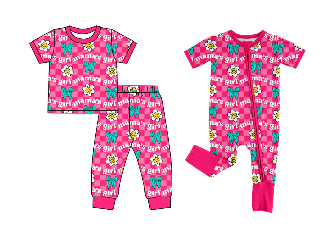 25.9.17 custom each style moq 8 eta 6-8week Sibling Sisters MAMA baby girl clothes short sleeve pants sets and romper match family design