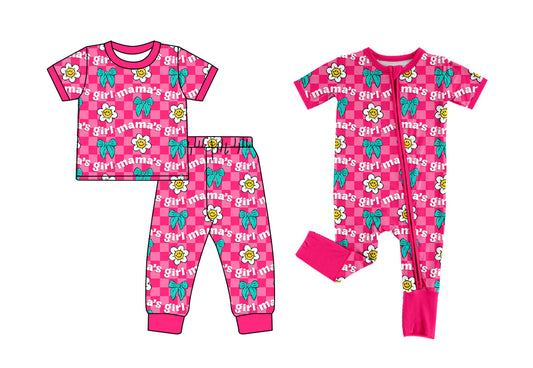 25.9.17 custom each style moq 8 eta 6-8week Sibling Sisters MAMA baby girl clothes short sleeve pants sets and romper match family design