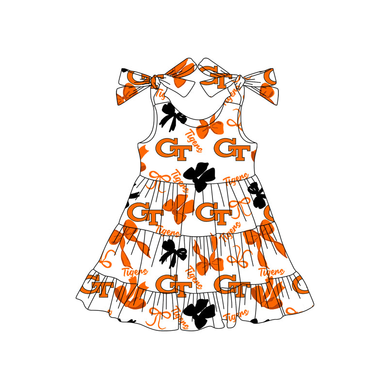 Custom moq 5 mix size milk silk summer teams baby girls clothes bow orange hooded long sleeve pants sets and skirts sets and dress 1 and dress 2 and top-25.8.2