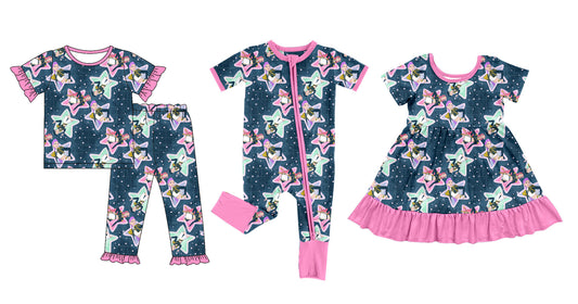 25.10.17 custom each style moq 5 eta 6-8week Sibling Sisters baby girl short sleeve pants sets and dress and rompers match family design