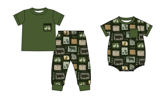 25.5.17 custom each style moq 5eta 4-6week Sibling Sister duck baby boy short sleeve pants sets and rompers match family design