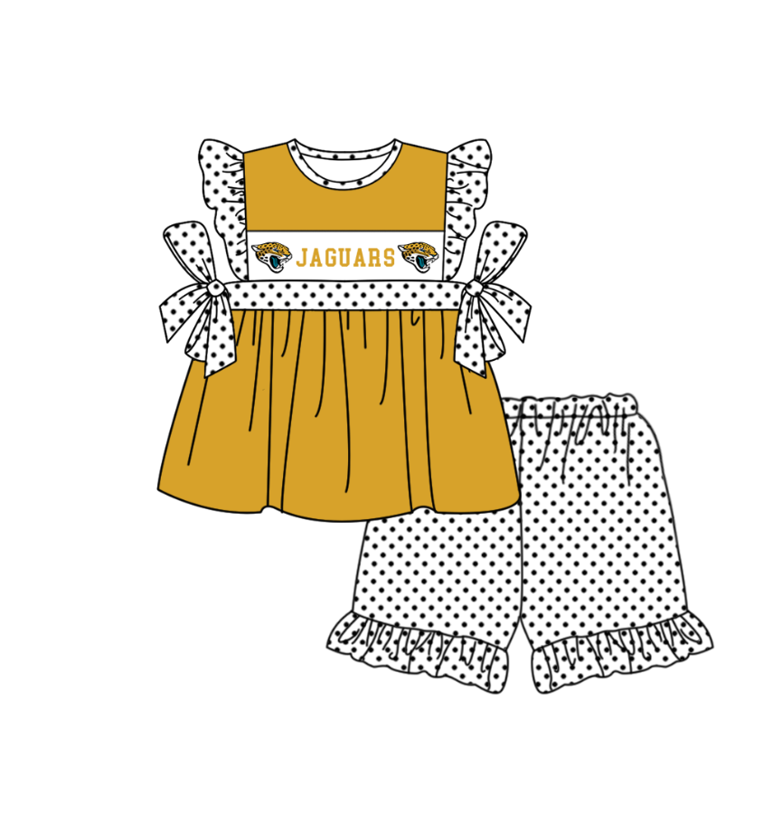 Custom moq 5 mix size milk silk summer teams baby girl boys clothes yellow short sleeve shorts sets 2  and dress and rompers 2 series