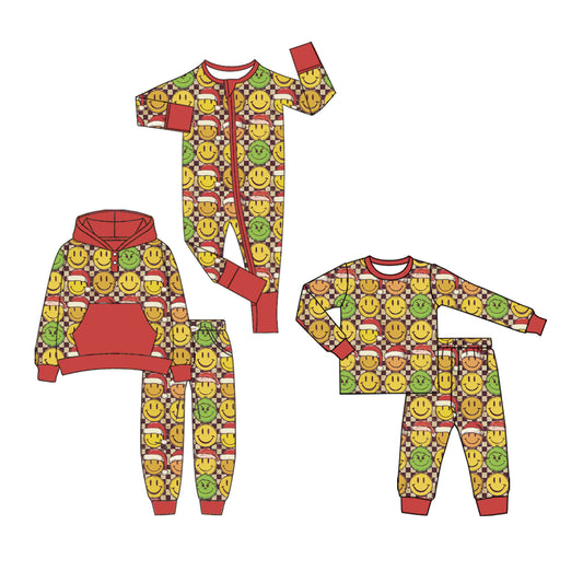 25.7.24 custom each style moq 5eta 4-6week Sibling Sisters Christmas baby boy long sleeve pants sets 1 and sets 2 and rompers match family design