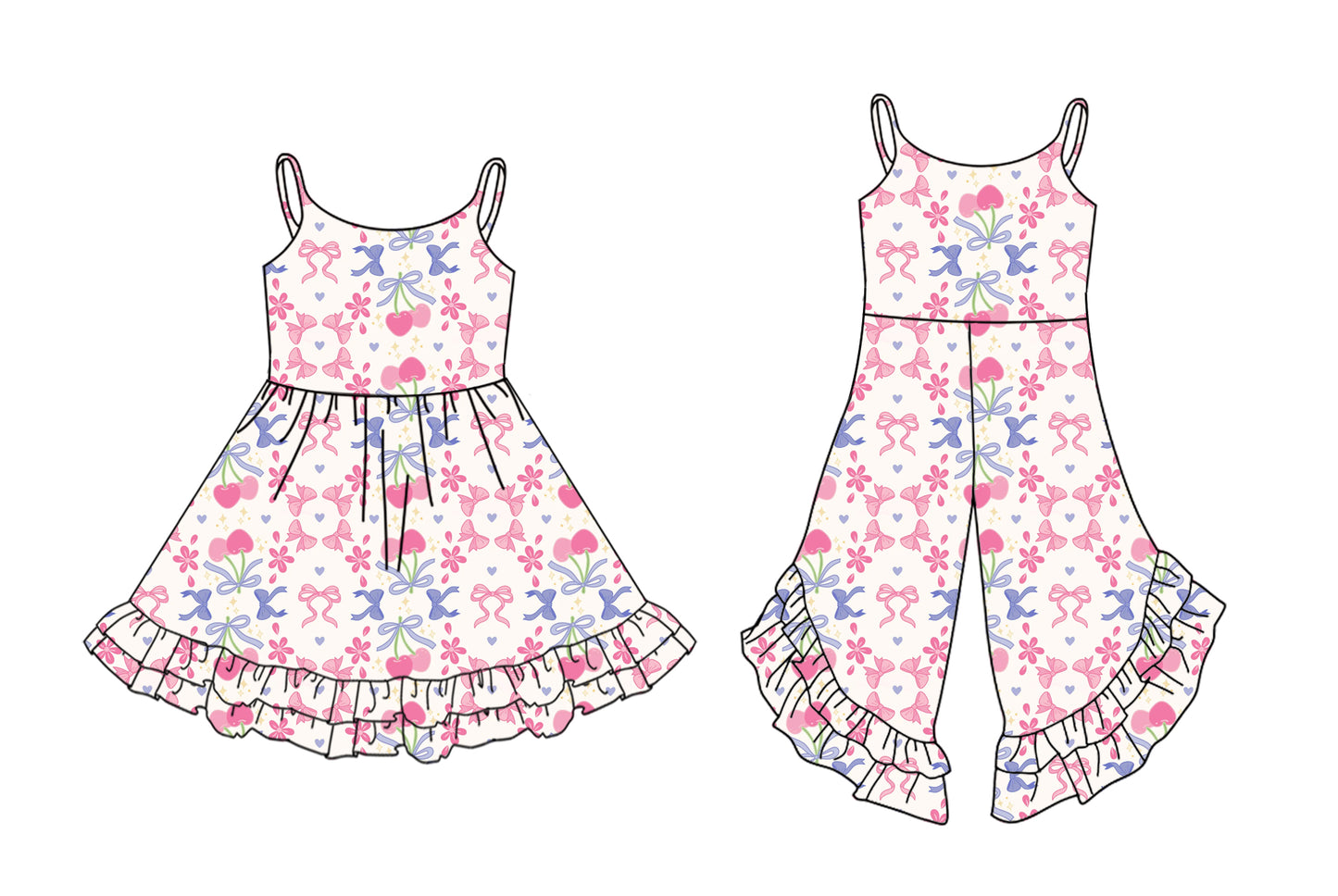 25.12.27 custom each style moq 5 eta 6-8week Sibling Sister bow love baby short sleeve dress and jumpsuit match design