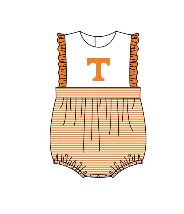 Custom moq 5 mix size milk silk summer teams Baby Boys And Girls Orange Short-Sleeved Shirt And Shorts Set Matching Striped Rompers Outfit Set