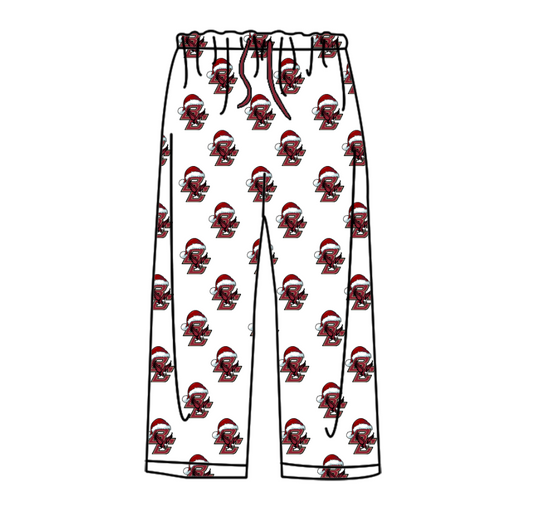custom moq 3 eta 6-8weeks White red color  adult trousers team