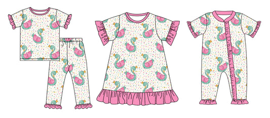 12.27 custom each style moq 5eta 4-6week Sibling Sisterbaby girl sets and dress and rompers match family design