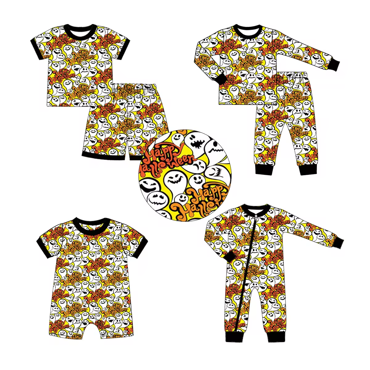 Custom moq 3 each mix size eta 6-8weeks  Cute Ghost Goblin Alphabet Mixed Set