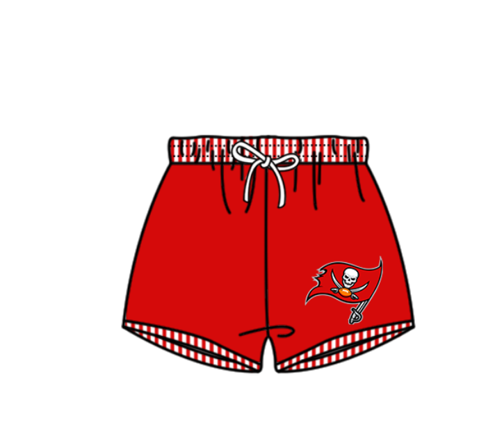 Custom moq 5 mix size milk silk summer teams baby girl boys Red clothes Two-Piece Swimsuit Set One Piece Swimsuits boy swim trunks