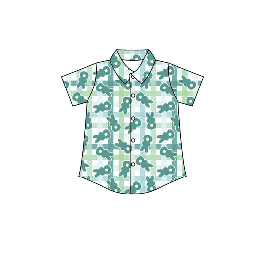 10.3 custom each style moq 5 eta 4-6week baby boys clothes easter green short sleeve top