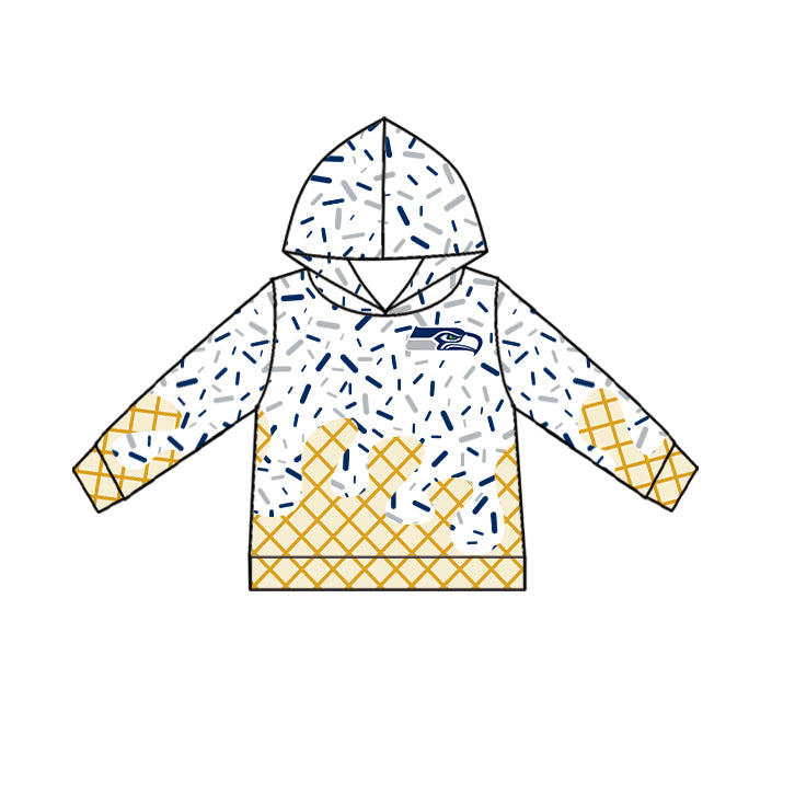 Custom summer teams baby girls clothes team white hooded long sleeve tops and short sleeve top and dress and pants and shorts-25.6.19