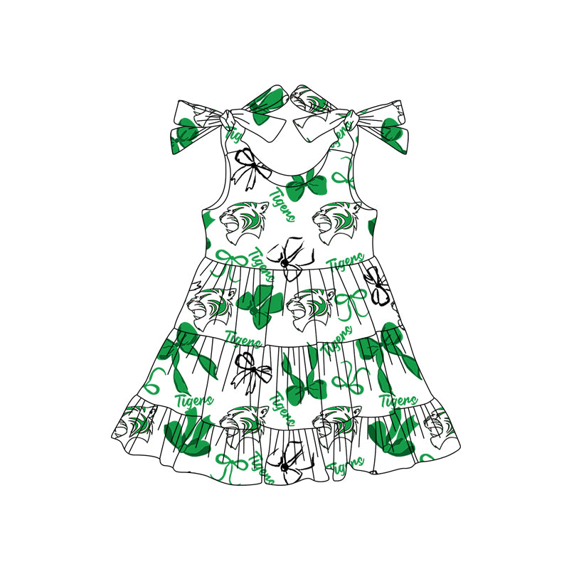 Custom moq 5 mix size milk silk summer teams baby girls clothes bow green hooded long sleeve pants sets and skirts sets and dress 1 and dress 2 and top-25.8.4