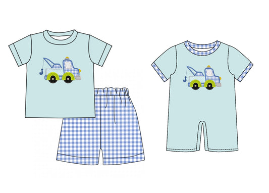 25.12.6 custom each style moq 5 eta 6-8week Sibling Sister baby boy short sleeve shorts sets and romper match design
