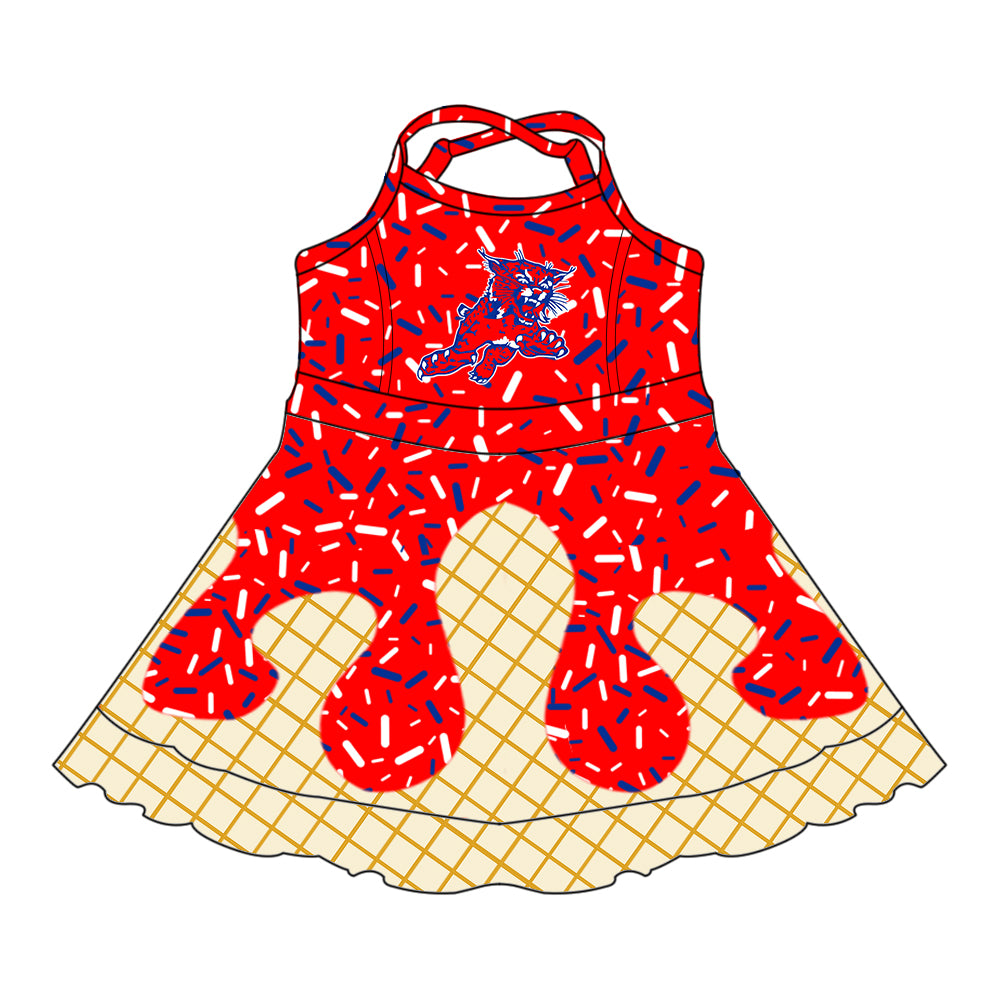Custom moq 5 mix size milk silk baby girls clothes team red hooded long sleeve tops and skirt and dress and shorts 1 and shorts 2-25.7.2