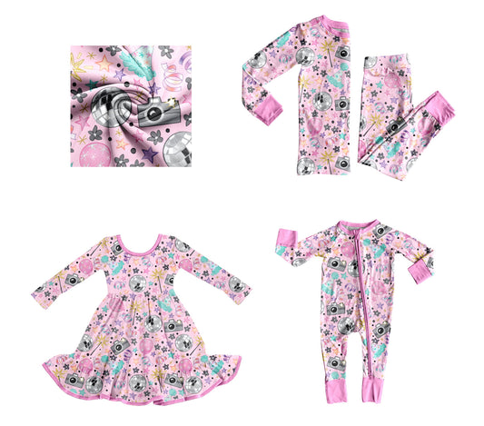 25.8.28 custom each style moq 5eta 4-6week Sibling Sisters baby girl long sleeve pants sets and dress and rompers match family design