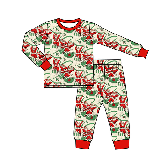 6.10 custom each style moq 5eta 4-6 week Sibling Sister Christmas red boys pajamas outfits and romper match family design