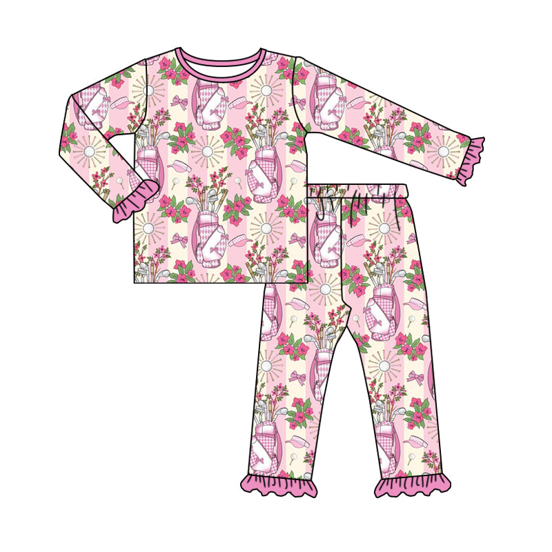 8.9 custom each style moq 5eta 4-6week Sibling Sister floral pink baby girl sets and dress and rompers match family design