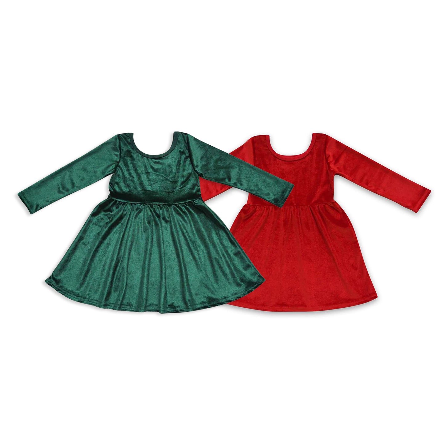 RTS NO MOQ Sibling baby girl clothes long sleeve dresses