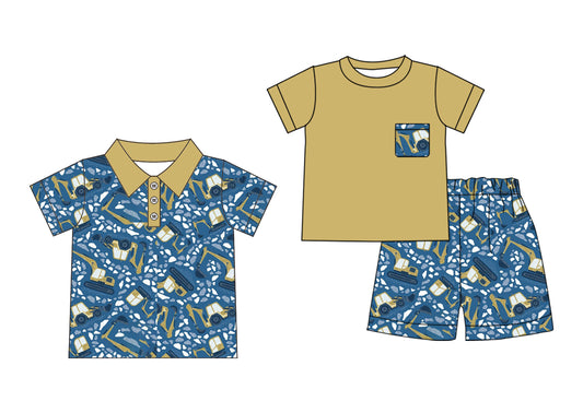 3.31 custom each style moq 5eta 4-6week Sibling Sister baby boy sets and boy top match family design
