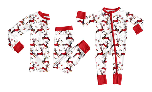 25.7.3 custom each style moq 5eta 4-6week Sibling Sisters deer baby boy long sleeve pants sets and rompers match family design