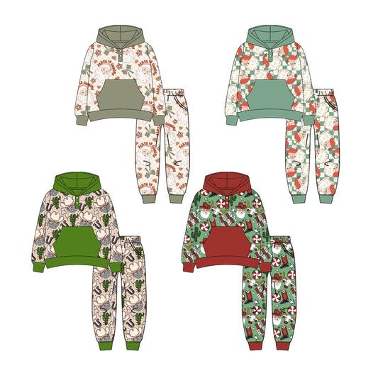 25.6.11 custom each style moq 5eta 4-6week Sibling Sisters baby boy long sleeve pants sets 1 and sets 4 match family design