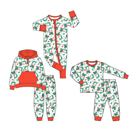 25.7.5 custom each style moq 5eta 4-6week Sibling Sisters Christmas baby boy long sleeve pants sets 1 and sets 2 and rompers match family design