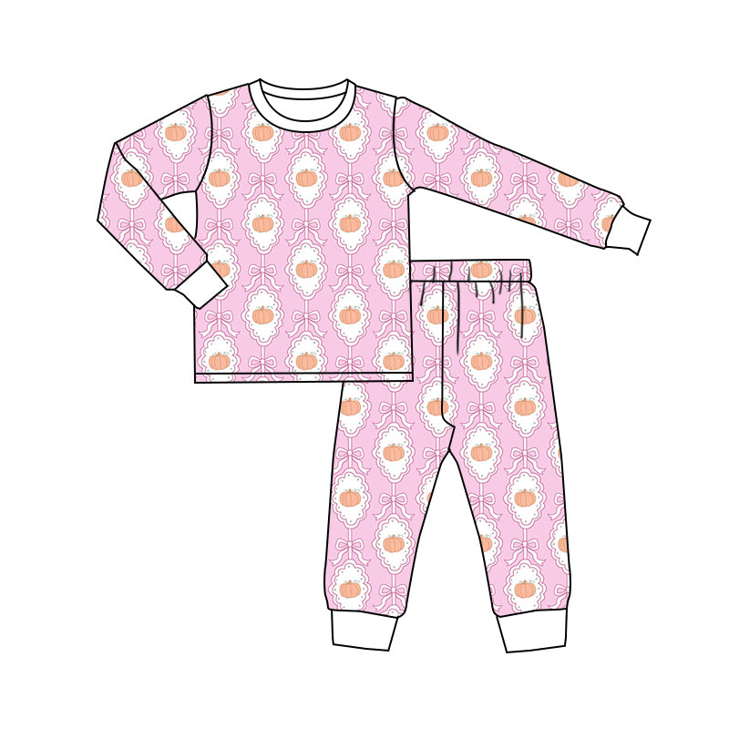 9.4 custom each style moq 5eta 4-6week Sibling Sister bow pink baby girls sets and rompers match family design