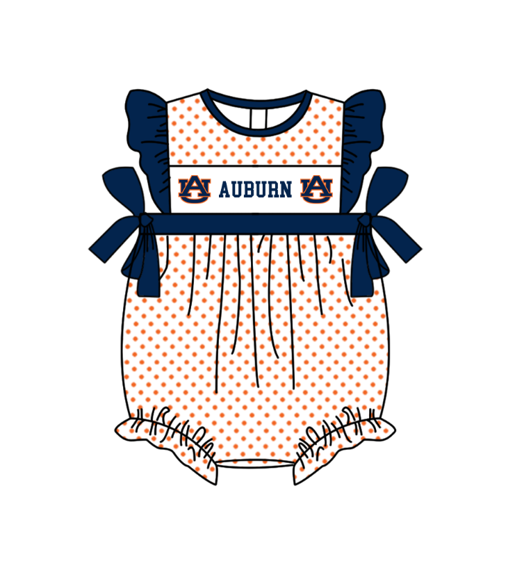 Custom moq 5 mix size milk silk summer teams Boys Navy Blue Short Sleeve Top Striped Shorts Set With Matching Romper Girls Flutter Sleeve Polka Dot Dress Romper