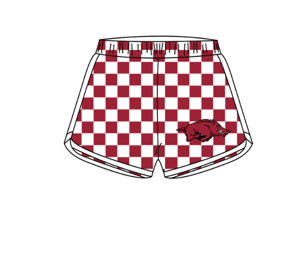 Custom moq 5 mix size milk silk summer teams Boy's Short-Sleeved Shirt And Plaid Shorts Set Girl's Two Short-Sleeved Outfits with Matching Swimsuits Adult Shorts