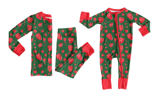 25.8.13 custom each style moq 5eta 4-6week Sibling Sister strawberry baby boy long sleeve pants sets and rompers match family design