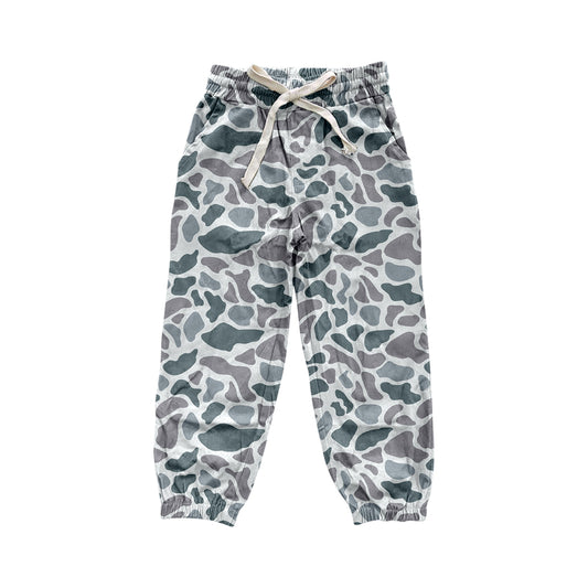 9.8 custom each style moq 5 eta 4-6week baby boys clothes camouflage gray long pants