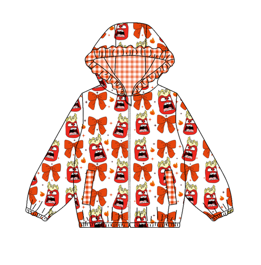 Custom moq 5 mix size milk silk summer baby girls clothes bow lace hooded long sleeve top-25.11.4