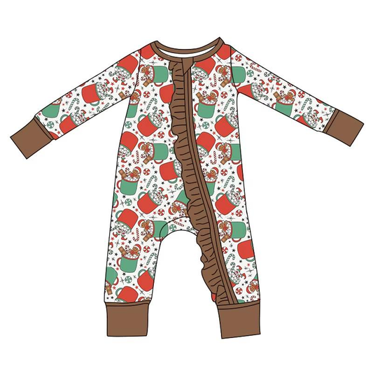 Custom moq 5 each style eta 6-7weeks baby girl clothes Christmas long sleeve romper-25.8.2