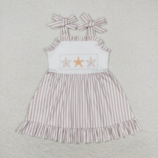 RTS no moq GSD1106 Starfish striped lace slip dress