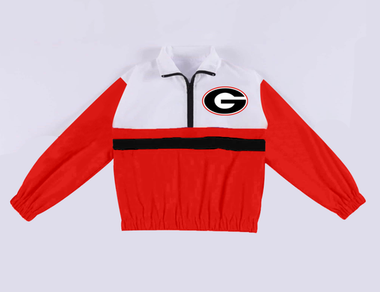 Custom moq 5 mix size milk silk summer teams baby boy clothes red long sleeve top-25.9.4