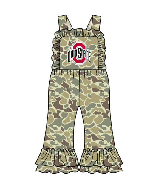 Custom moq 5 mix size milk silk summer teams baby girl clothes camouflage suspender jumpsuit-25.9.9