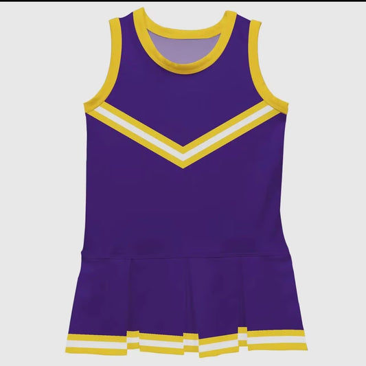 Custom moq 5 each style eta 6-7weeks baby girl clothes team purple sleeveless dress-25.9.4