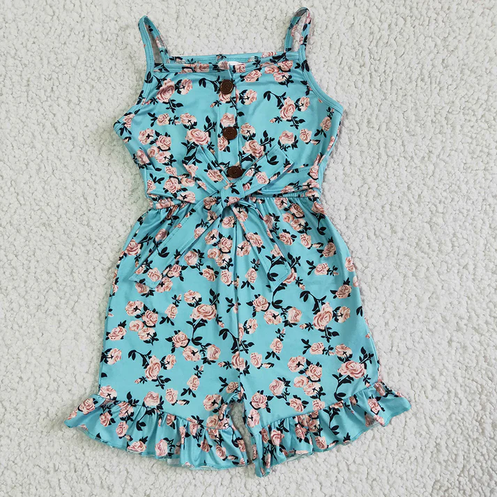 RTS NO MOQ Girls Boys short sleeve Clothes jumpsuit