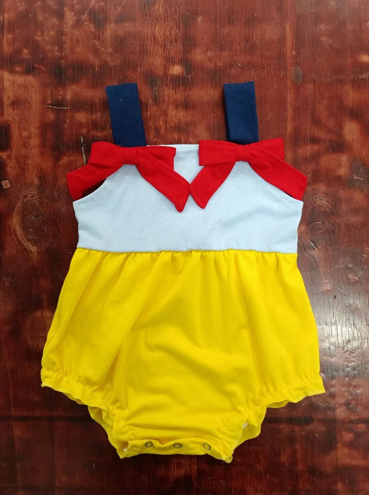 custom moq 5 eta 5weeks mix size team baby girls clothes yellow vest summer Romper
