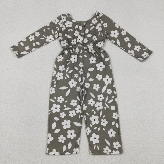 RTS NO MOQ（In Stock Flower Green Long-Sleeved Bodysuit