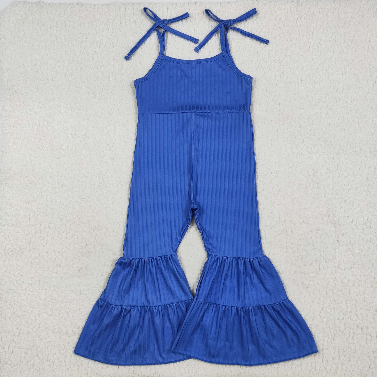 RTS NO MOQ（In Stock）SR3158 Pure blue striped camisole jumpsuit