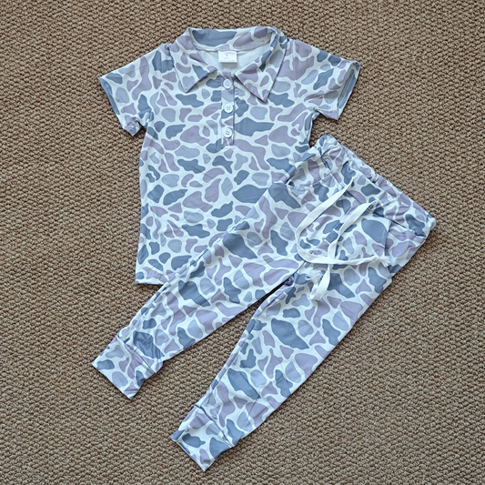 RTS Sibling Baby Boys clothes Shirt Summer Clothes camouflage short sleeve tops and pants and set