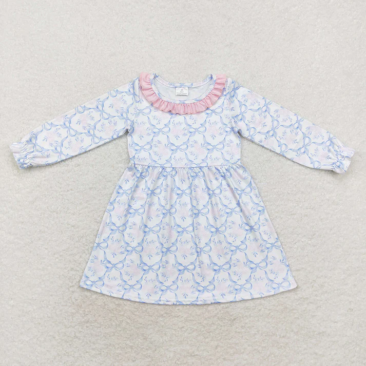 RTS no moq baby girls bow Short Sleeve briefs sets dress romper